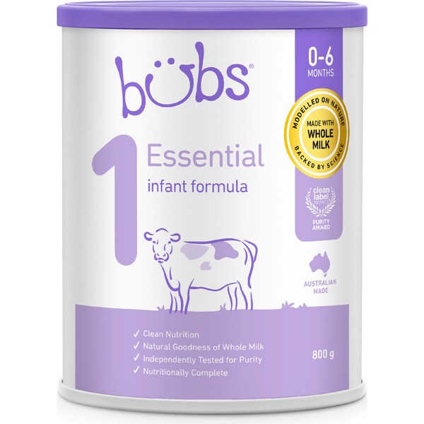 Bubs Essential Infant Formula Stage 1 800g