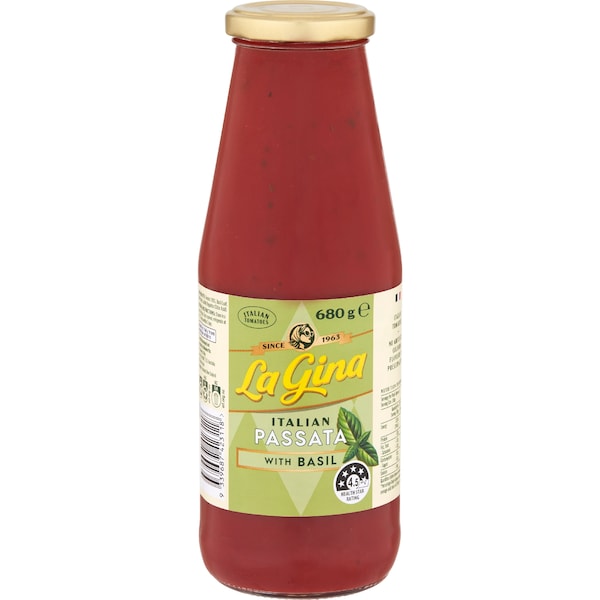 La Gina Italian Passata With Basil 680g