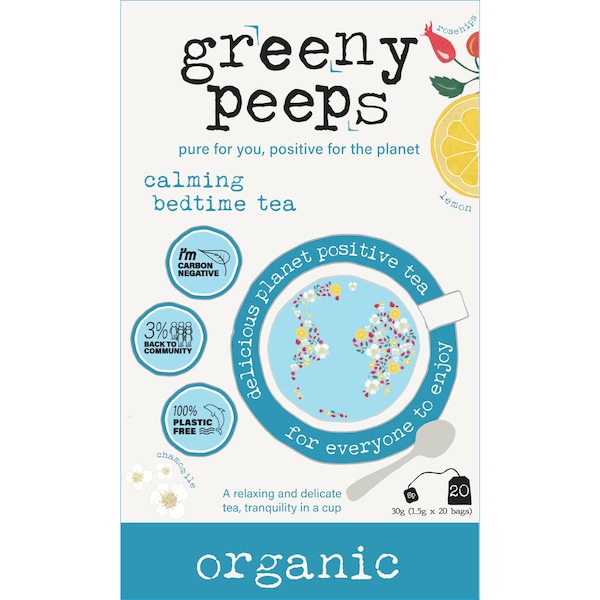 Greeny Peeps Calming Bedtime Tea 20 pack