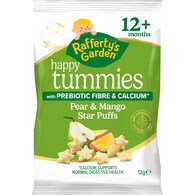 Rafferty's Garden Happy Tummies Star Puffs Pear & Mango