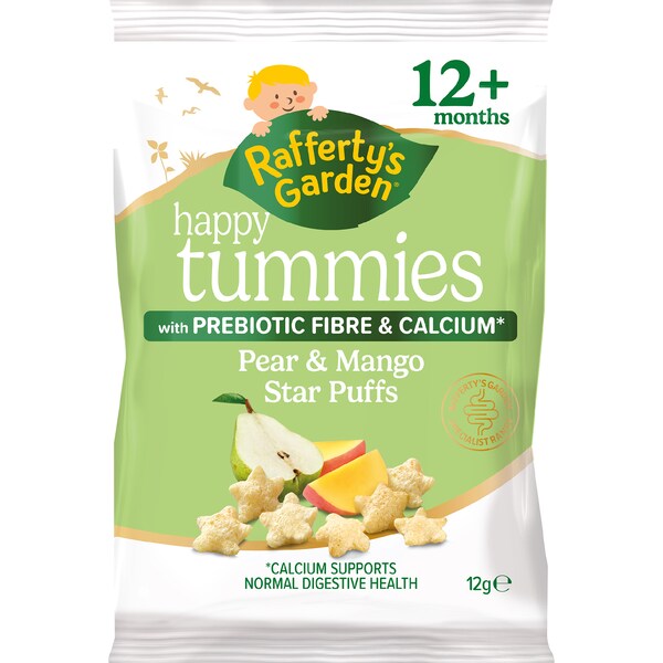 Rafferty's Garden Happy Tummies Star Puffs Pear & Mango 12g