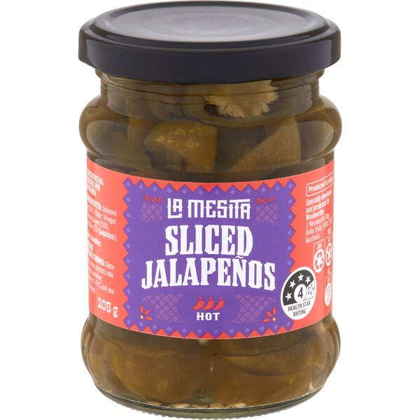 La Mesita Sliced Jalapenos 205g