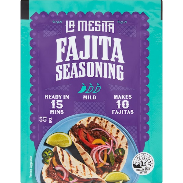 La Mesita Seasoning Fajita Mild 35g