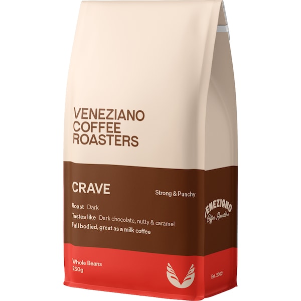 Veneziano Coffee Roasters Crave Whole Beans 250g