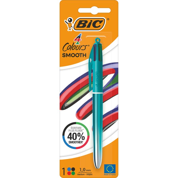 BIC 4 Colours Smooth Pen each