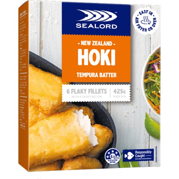 Sealord Hoki Fillets Tempura Batter 425g