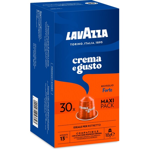 Lavazza Crema E Gusto Forte Coffee Pods Nespresso Compatible 30 pack