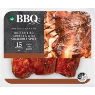 Woolworths BBQ Australian Butterflied Lamb Leg Shawarma