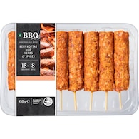 Woolworths BBQ Australian Beef Koftas Herbs & Spices