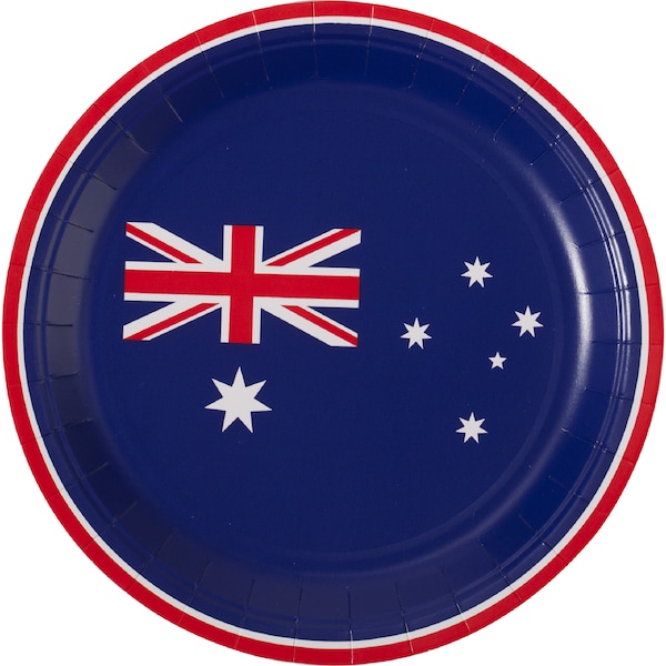 Armada Paper Plates Australian Flag 10 pack