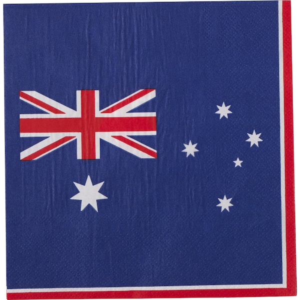 Armada Serviettes Australian Flag 20 pack