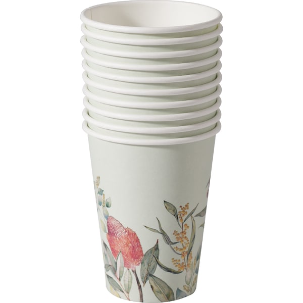 Armada Paper Cups Australian Flora 10 pack