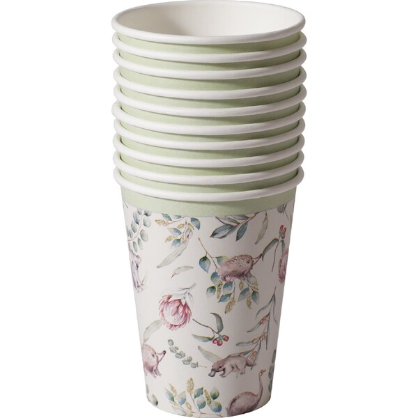 Armada Paper Cups Australian Animals 10 pack