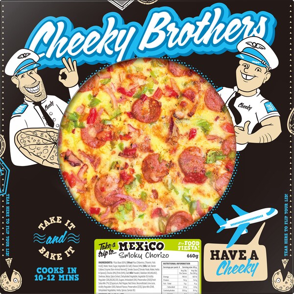 Cheeky Brothers Pizza Mexicana Smoky Chorizo 660g
