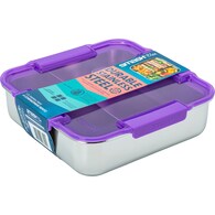 Smash Stainless Steel 4 Compartment Bento Assorted 1.7L