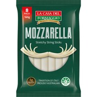 La Casa Mozzarella String Cheese Sticks