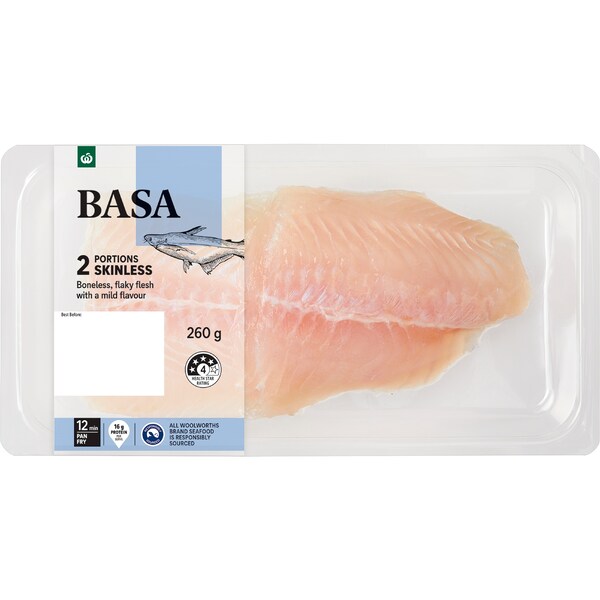Woolworths Basa Portions 260g