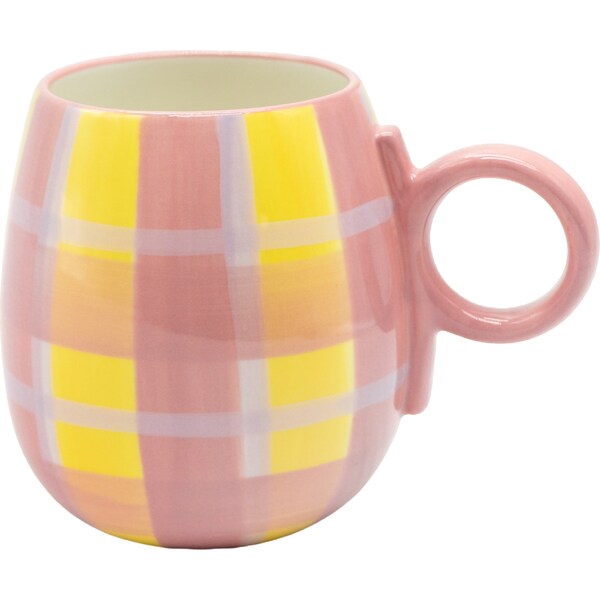 Inspire Tartan Ceramic Mug Assorted each