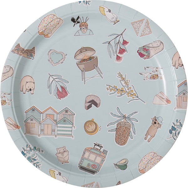 Armada Paper Plates Australian Icons 10 pack