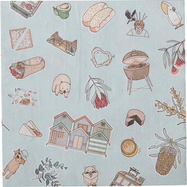Armada Serviettes Australian Icons 20 pack