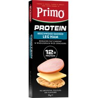 Primo Protein Smoked Leg Ham Cheese & Wholegrain Crackers