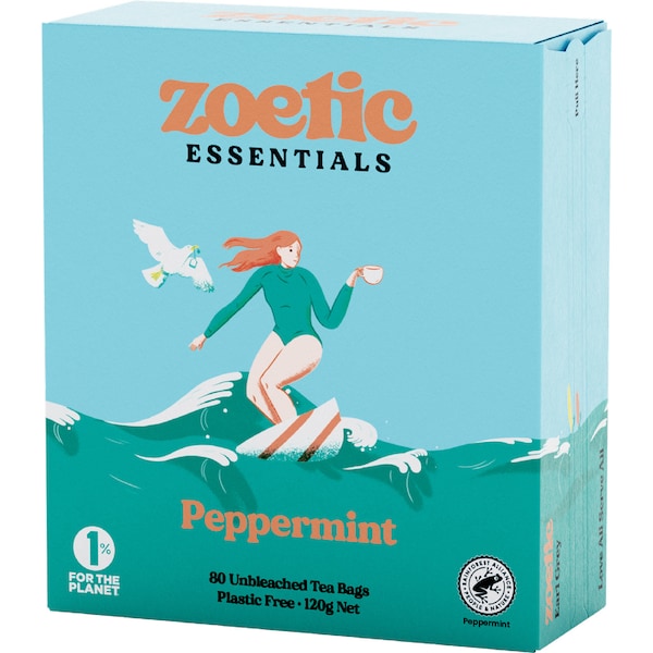 Zoetic Tea Bags Peppermint 80 pack