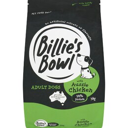 Billie's Bowl Adult Dry Dog Food With Aussie Chicken 3kg – Woolworths