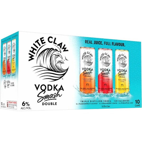 White Claw Vodka Variety Pack Cans 330mL x 10 pack