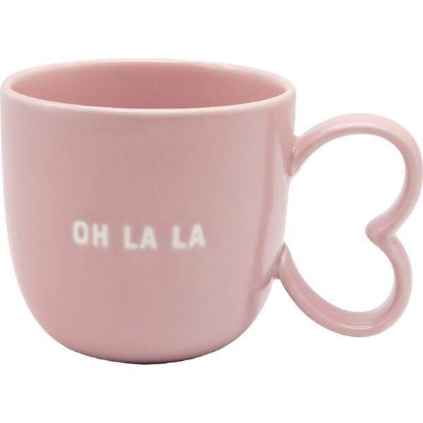 Inspire Ceramic Heart Handle Mug Assorted each