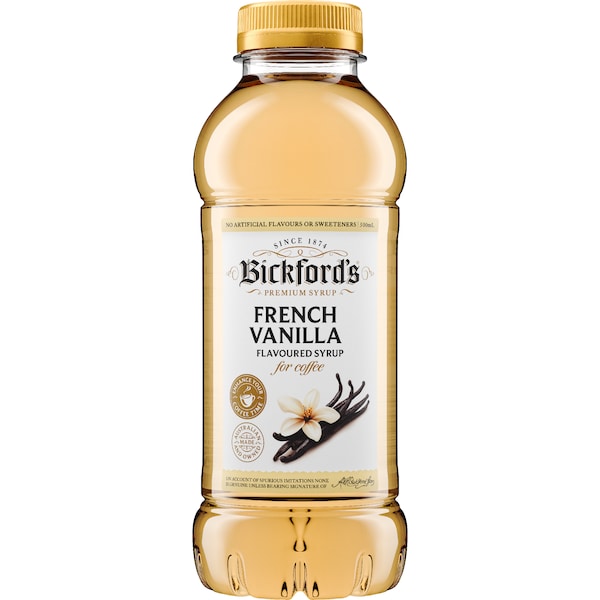 Bickford's French Vanilla Flavoured Syrup 500mL