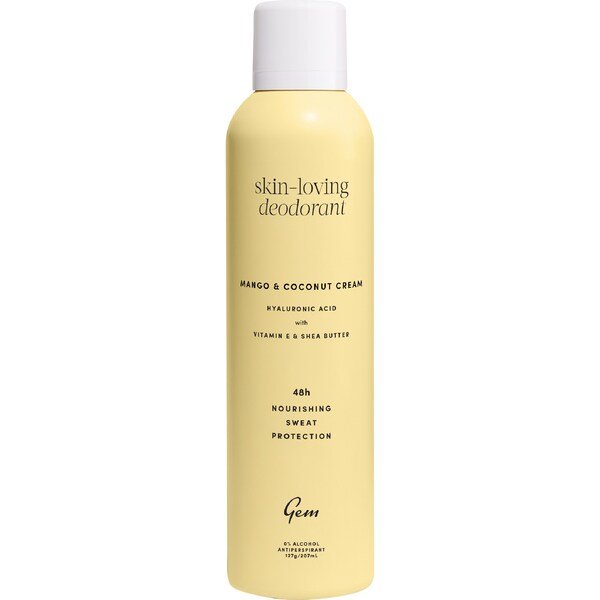 Gem Deodorant Antiperspirant Mango & Coconut Cream 207mL