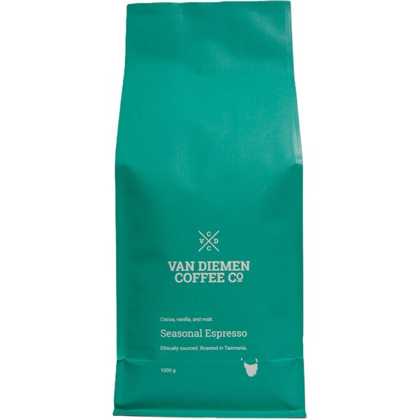 Van Dieman Seasonal Espresso Coffee Beans 1kg