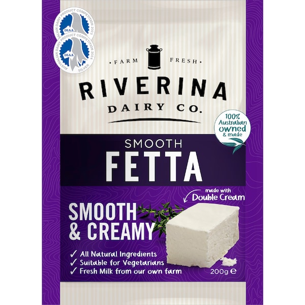 Riverina Smooth and Creamy Fetta 200g
