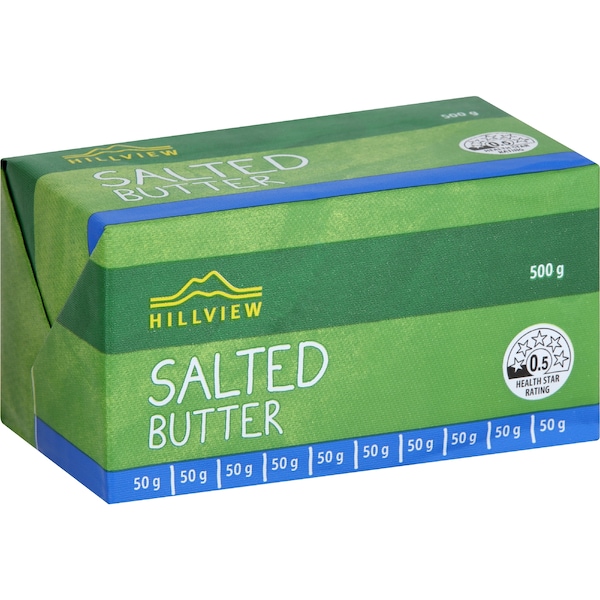 Hillview Salted Butter 500g
