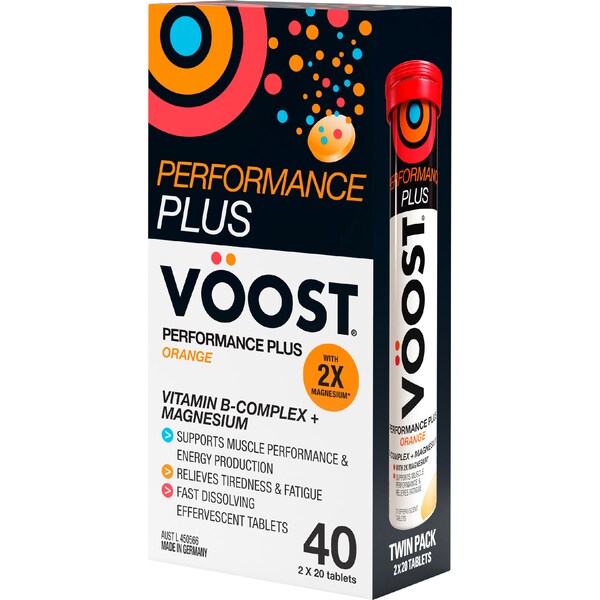 Voost Performance Plus Effervescent Tablets Orange 40 pack