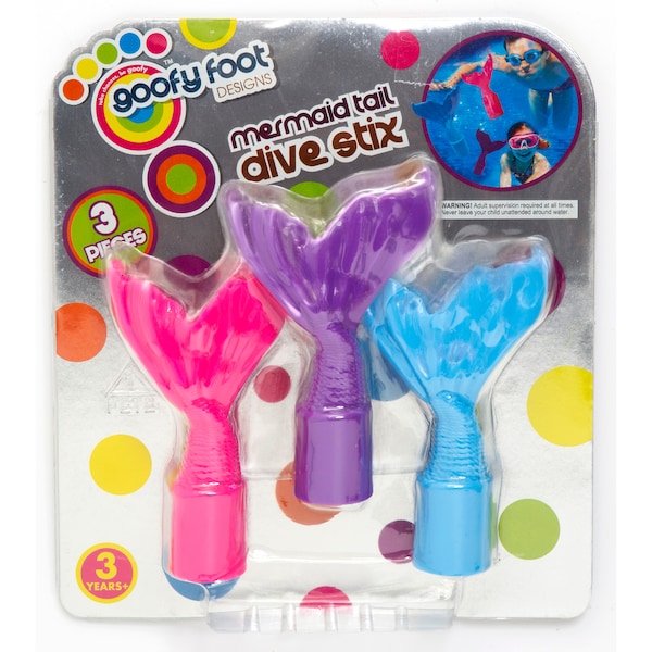 Goofy Foot Mermaid Tail Dive Stix Game 3 pack