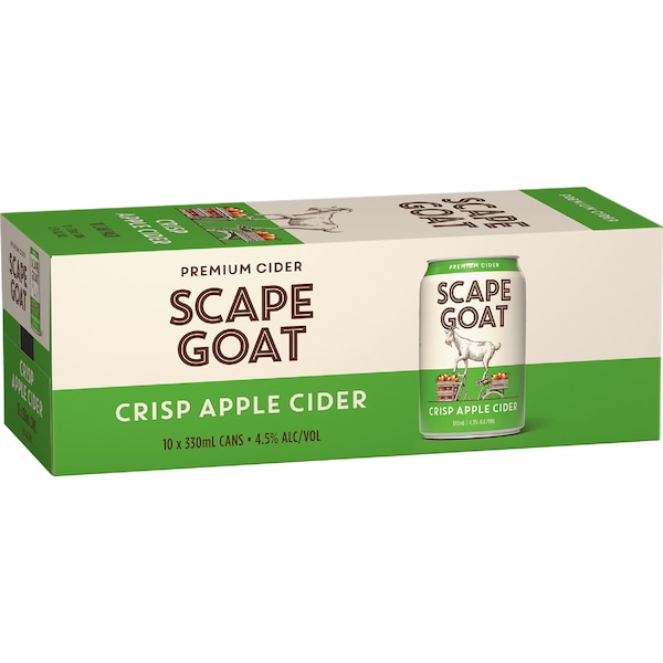 Scape Goat Crisp Apple Cider Cans 330mL x 10 pack