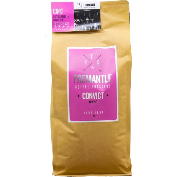 Fremantle Coffee Roasters Convict Coffee Beans Blend 1kg