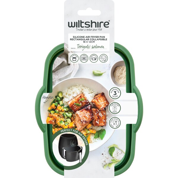 Wiltshire Rectangular Collapsible Silicone Air Fryer Pan each