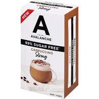 Avalanche 99% Sugar Free Coffee Sachets Strong Cappuccino
