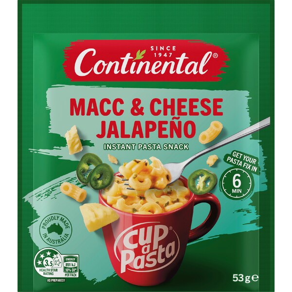 Continental Cup A Pasta Macc & Cheese Jalapeno 53g