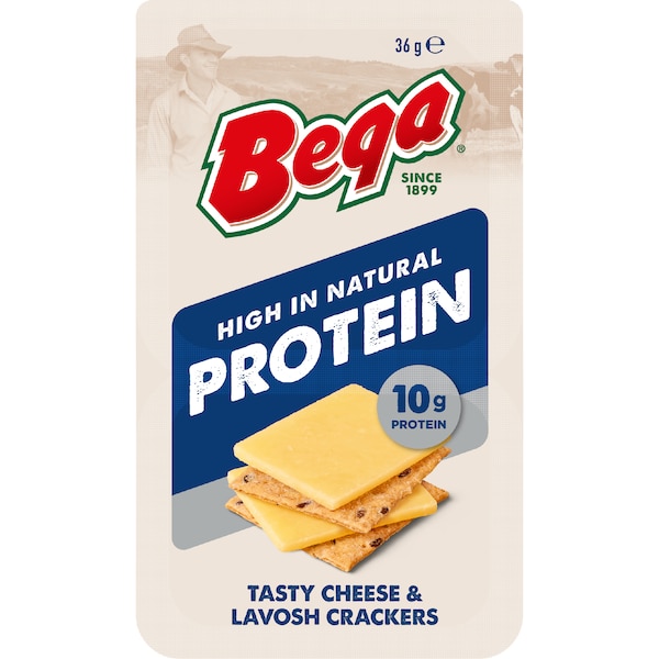 Bega High Protein Cheese & Lavosh Crackers 36g