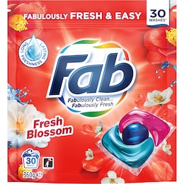 Fab Fab Laundry Capsules Fresh Blossom 30 pack