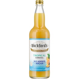 Bickford's Bickford's No Added Sugar Cordial Tropical 750mL