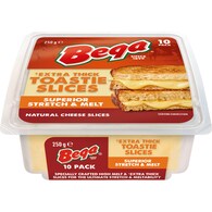 Bega Toastie Cheese Slices Extra Thick