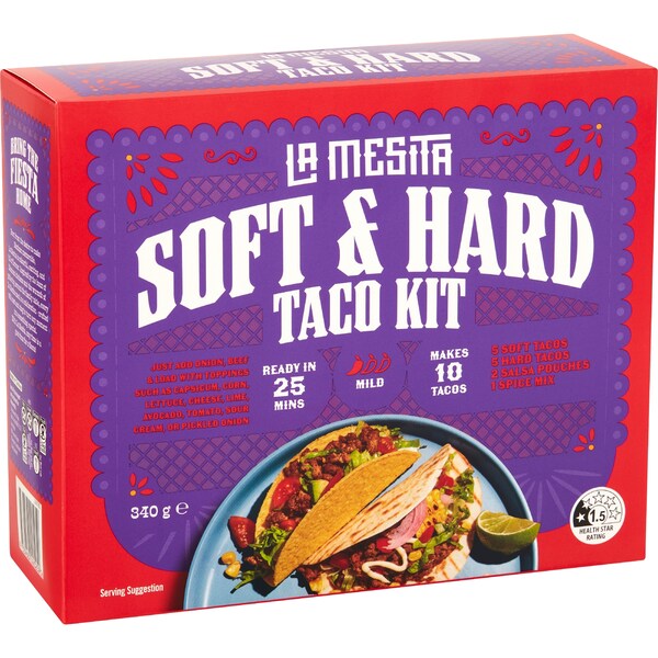 La Mesita Soft & Hard Taco Kit 340g