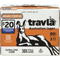 Travla Mid Strength Lager Cans