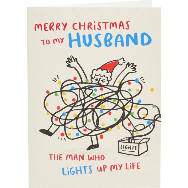 John Sands Christmas Greeting Card Husband each