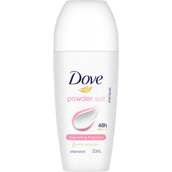 Dove Women 48HR Powder Soft Roll On Antiperspirant Deodorant 50mL