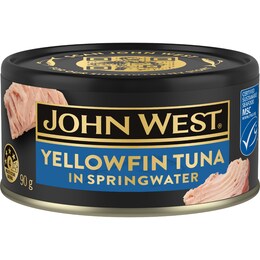 John West Yellowfin Tuna In Springwater 90g – Woolworths